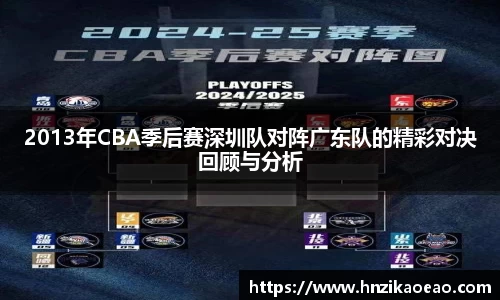 2013年CBA季后赛深圳队对阵广东队的精彩对决回顾与分析